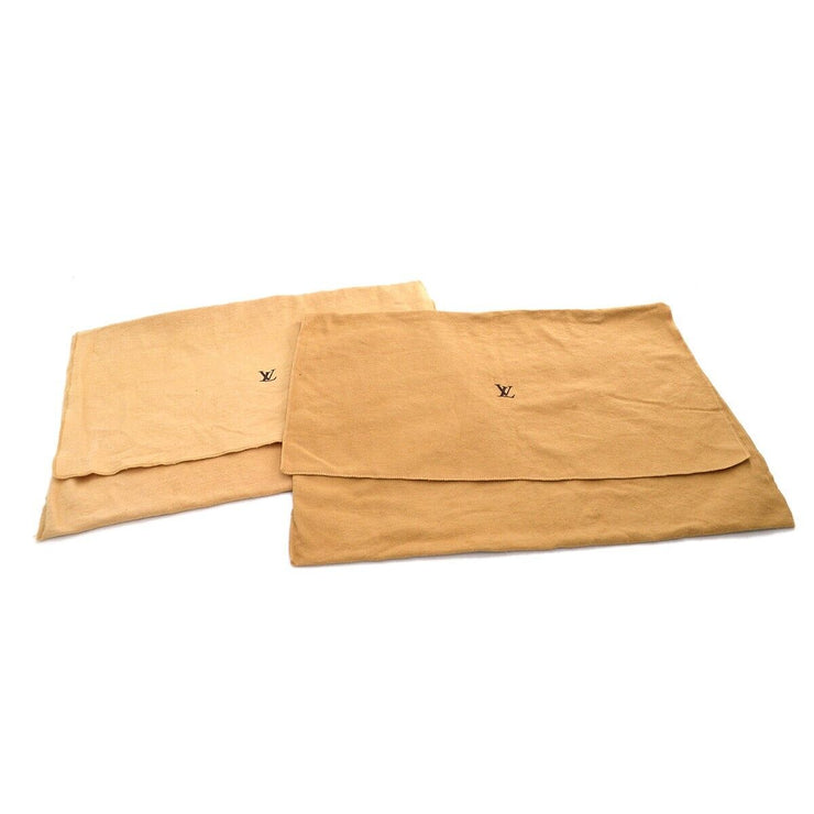 Louis Vuitton Dust Bag 10 Set Brown Beige 100% Cotton Authentic