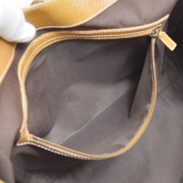 GUCCI New-Jackie GG Pattern Handbag Beige Canvas Leather 124404 002058 45166
