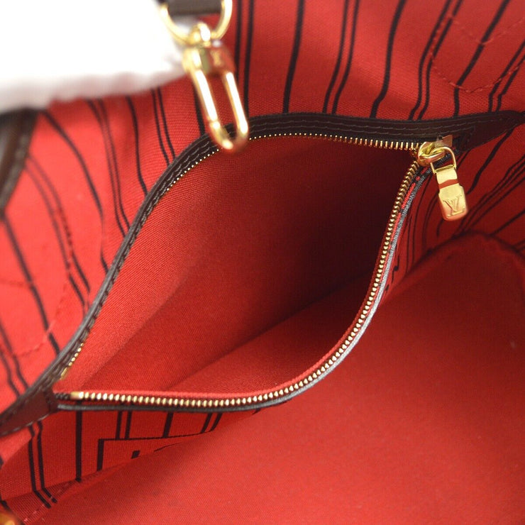 Louis Vuitton Neverfull PM Tote Handbag Damier Brown Canvas N41359 AR0221 78460
