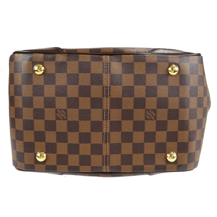 LOUIS VUITTON VERONA MM HANDBAG PURSE DAMIER EBENE N41118 64441