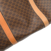 CELINE Macadam Boston Hand Bag M12 Purse Brown PVC Leather Vintage Italy 37831