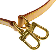LOUIS VUITTON Logos Shoulder Strap Brown Leather Vintage NR14039d