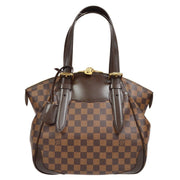 LOUIS VUITTON VERONA MM HAND BAG PURSE DAMIER EBENE N41118 94647