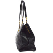 CHANEL Supermodel Jumbo CC Chain Shoulder Bag Black Caviar GHW AK37942h
