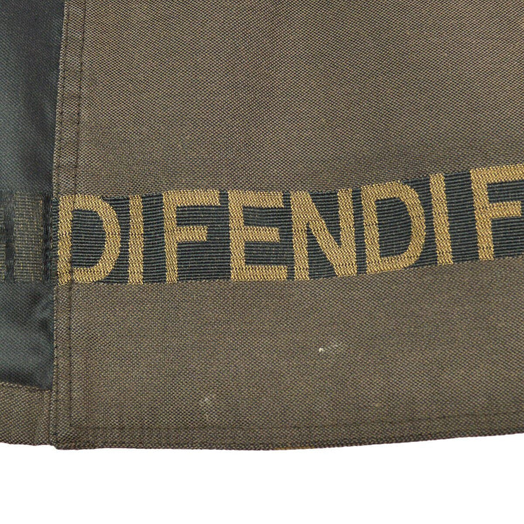 FENDI Zip-up Long Sleeve Jacket Coat Brown Italy 01230