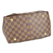 LOUIS VUITTON VERONA PM HAND BAG PURSE DAMIER EBENE N41117 93509