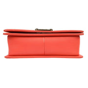 Boy Chanel V-Stitch Double Chain Shoulder Bag Purse Pink Lambskin 27561004 57075