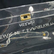 HERMES Vinyl Kelly Beach Hand Bag Purse SOUVENIR DE L'EXPOSITION 1997 00784