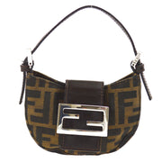 FENDI Zucca Mini Hand Bag Brown 90809