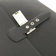 HERMES Sac A Depeche 38 Briefcase Hand Bag Black Veau Crispe Togo NR14058e