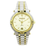 GUCCI 9000L Ladies Quartz Wristwatch Watch Silver Stainless steel 3ATM 31676