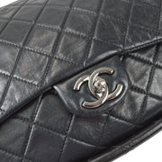 Chanel Quilted Handbag Top Handle Purse Black Lambskin 18035838 67702