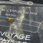 HERMES Vinyl Kelly Beach Hand Bag SOUVENIR DE L'EXPOSITION 1997 AK31368g