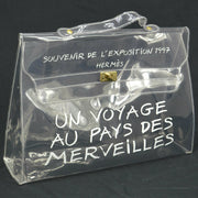 HERMES Vinyl Kelly Beach Hand Bag SOUVENIR DE L'EXPOSITION 1997 AK38245f