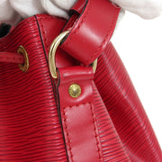 LOUIS VUITTON PETIT NOE DRAWSTRING SHOULDER BAG AR0944 RED EPI M44107 02119