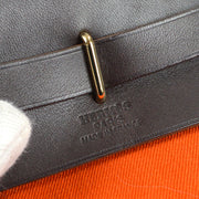 HERMES HERBAG TPM Crossbody Shoulder Bag Purse Milord Red Orange France 12686