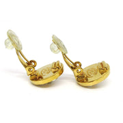 CHANEL CC Turnlock Motif Earrings Gold Silver Clip-On  97A AK38220k