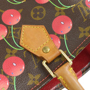 LOUIS VUITTON SAC PLAT HAND TOTE BAG MONOGRAM CHERRY M95010 90112