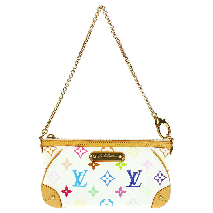 Louis Vuitton, Bags, Authentic Louis Vuitton Pochette Milla Mm Chain Hand  Bag Aa13 Multicolor