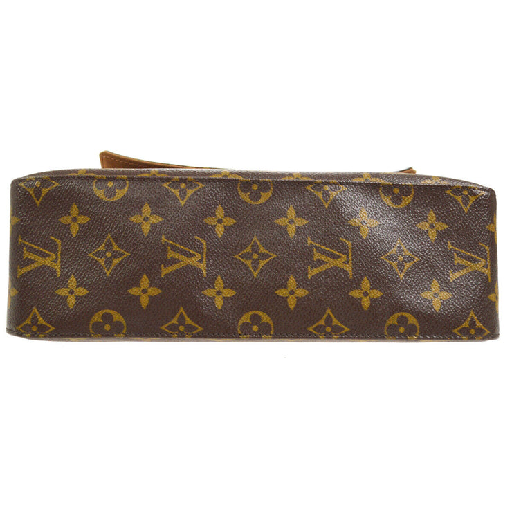 Louis Vuitton Shoulder Bag Monogram Mini Looping M51147 Brown