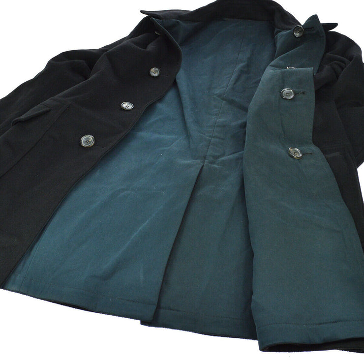 GUCCI Reversible Single Breasted Long Sleeve Jacket Coat Black Vintage Y04118c