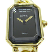 CHANEL Premiere Ladies Quartz Wristwatch #M R.E.20457 YG750 18K 06137