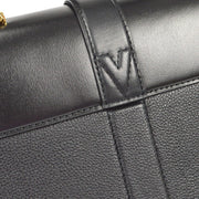Louis Vuitton Rose Des Vents PM 2way Handbag Black M53821 RI0199 66886