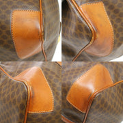CELINE Macadam Travel Hand Boston Bag Brown PVC Leather M11 10181