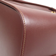 CARTIER Must De Cartier Drawstring Shoulder Bag Bordeaux Leather Spain 44731