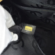 CHANEL Wild Stitch CC Hand Bag Black 10315