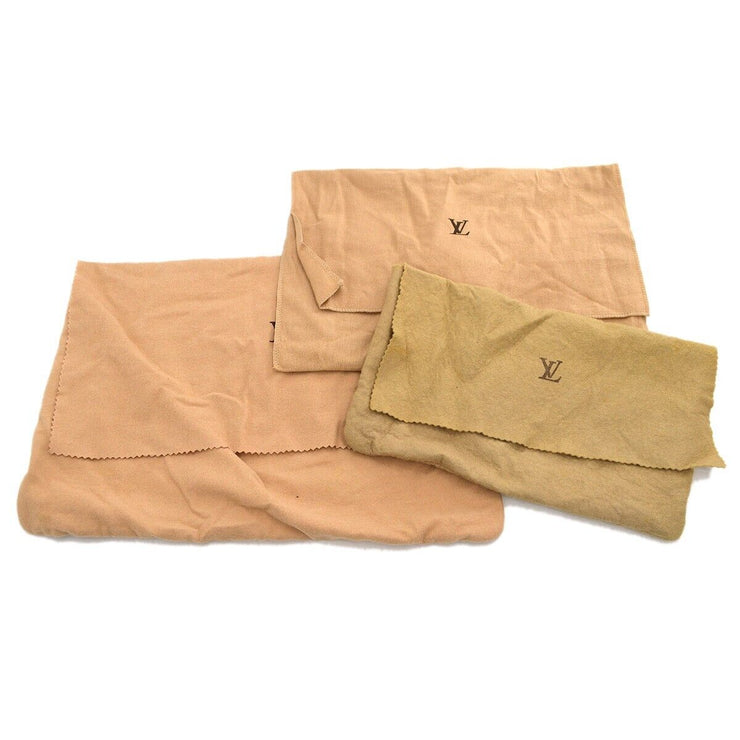Louis Vuitton Dust Bag 10 Set Brown Beige 100% Cotton Authentic 88141