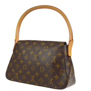 Louis-Vuitton-Monogram-Mini-Looping-Shoulder-Bag-Hand-Bag-M51147