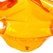 HERMES Vinyl Kelly Beach Hand Bag Orange SOUVENIR DE L EXPOSITION 1998 91373