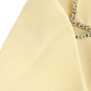 CHANEL Emblem Tailored Jacket Blazer Double Cream 05C #42 Wool  G03691d