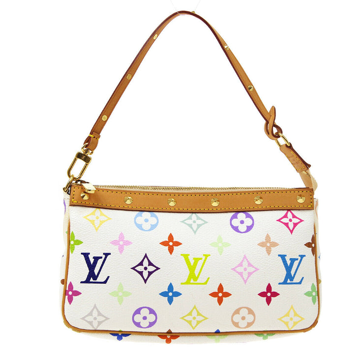 LOUIS VUITTON POCHETTE ACCESSOIRES HAND BAG MULTICOLOR M92649 38857