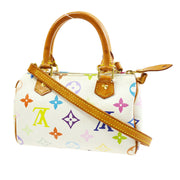 LOUIS VUITTON MINI SPEEDY 2WAY HAND BAG PURSE MONOGRAM MULTI M92645 38648