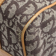 Christian Dior Trotter Pattern Boston Mini Handbag Brown Canvas BOA0112 55318