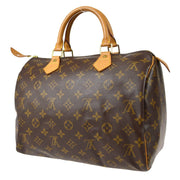 Louis Vuitton Speedy 30 Handbag Purse Monogram Canvas M41526 AA1004 98056