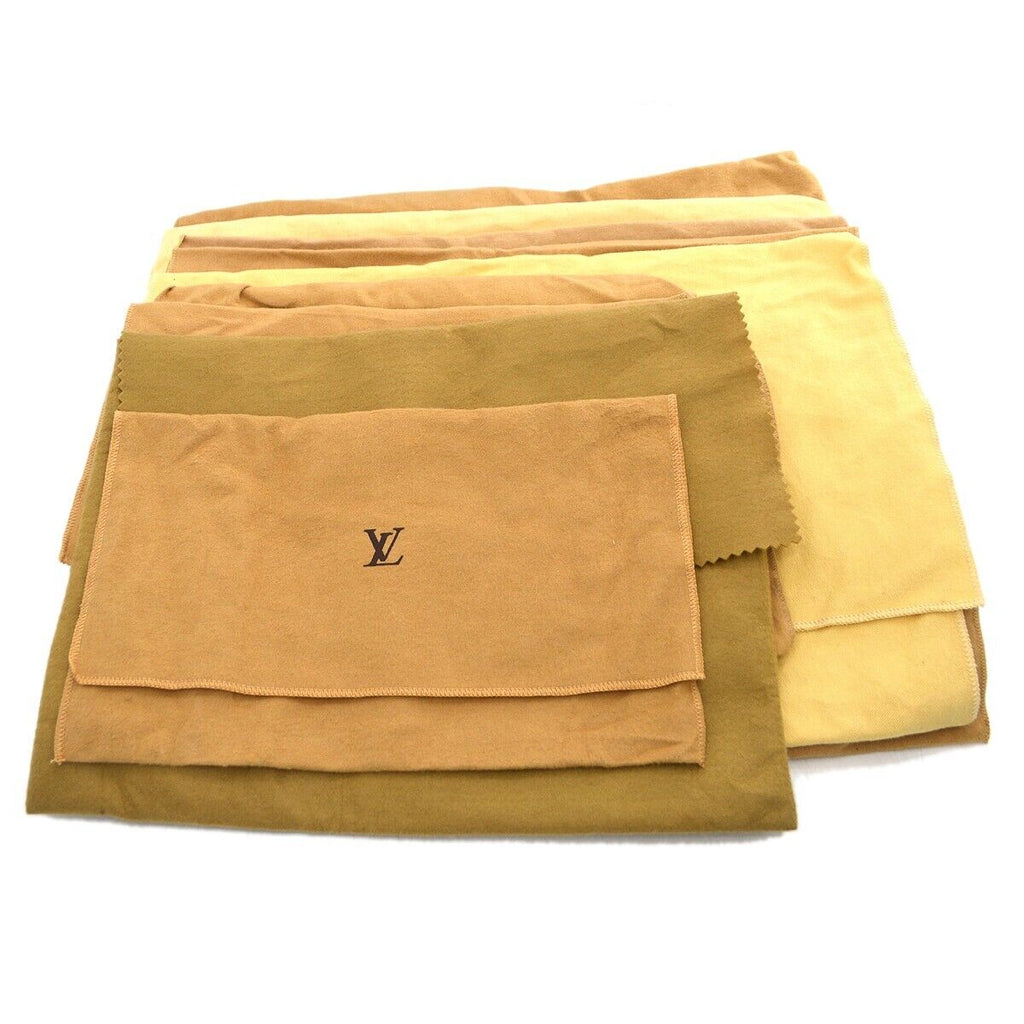 Louis Vuitton Dust Bag 10 Set Brown Beige 100% Cotton Authentic 88080 –  brand-jfa
