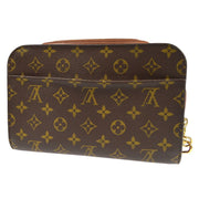 LOUIS VUITTON ORSAY CLUCTH HANDBAG PURSE MONOGRAM CANVAS M51790 AR0042 86689