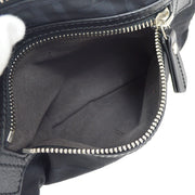 FENDI Zucca Pattern Waist Bum Bag Black Canvas Italy 7VA253-AWM119-2384 81373