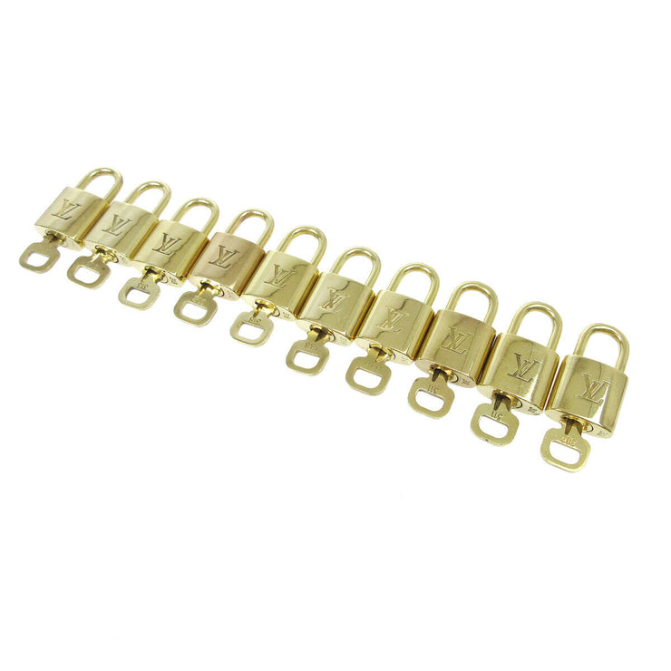 LOUIS VUITTON Padlock & Key Bag Accessories Charm 100 Piece Set Gold 80326