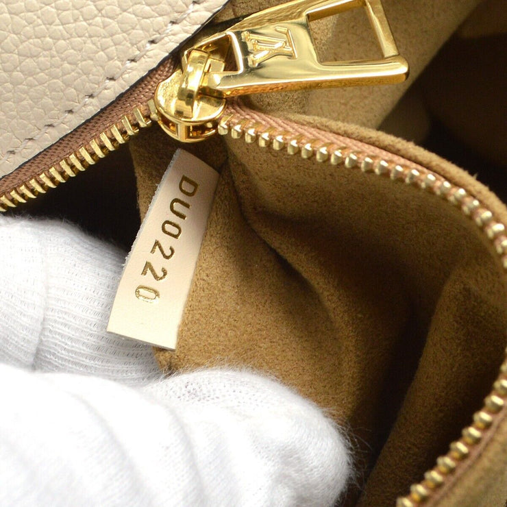 Louis Vuitton Onthego Monogram Giant GM Creme in Empreinte Leather