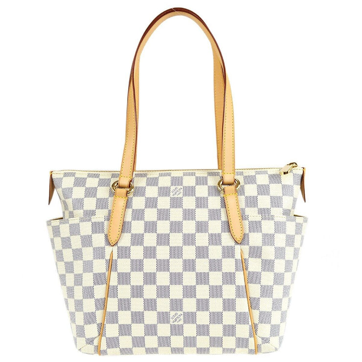 LOUIS VUITTON TOTALLY PM HAND TOTE BAG PURSE DAMIER AZUR N41280 75047