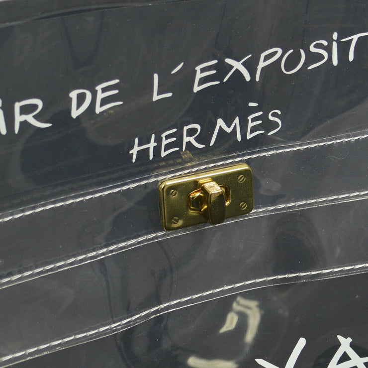HERMES Vinyl Kelly Beach Hand Bag SOUVENIR DE L'EXPOSITION 1997 AK38245f