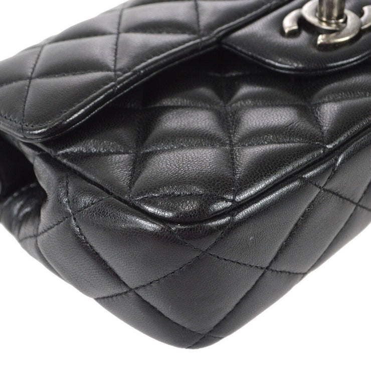 Chanel Quilted Handbag Purse Black Lambskin 18324922 67716