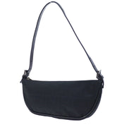 FENDI Zucca Mini Hand Bag Black Canvas Leather 60413