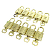 LOUIS VUITTON Padlock & Key Bag Accessories Charm 10 Piece Set Gold 34455