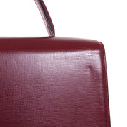 Cartier Must de Cartier Hand Tote Bag EQDG Purse Bordeaux Leather Spain 40344