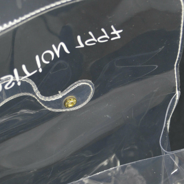 HERMES Vinyl Kelly Hand Beach Bag SOUVENIR DE L'EXPOSITION 1997 Clear M14391j